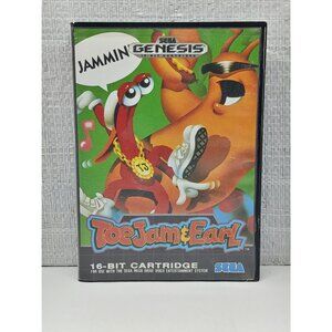 Sega Genesis ToeJam & Earl, INCOMPLETE missing manual. Game tested and works.